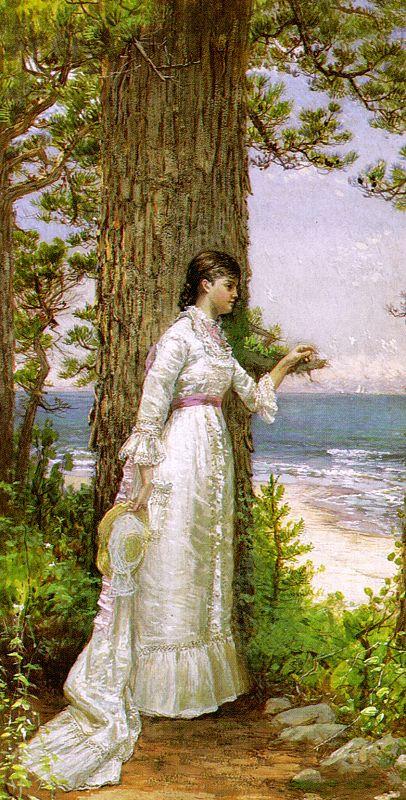 Alfred Thompson Bricher Under The Seaside Tree Sweden oil painting art